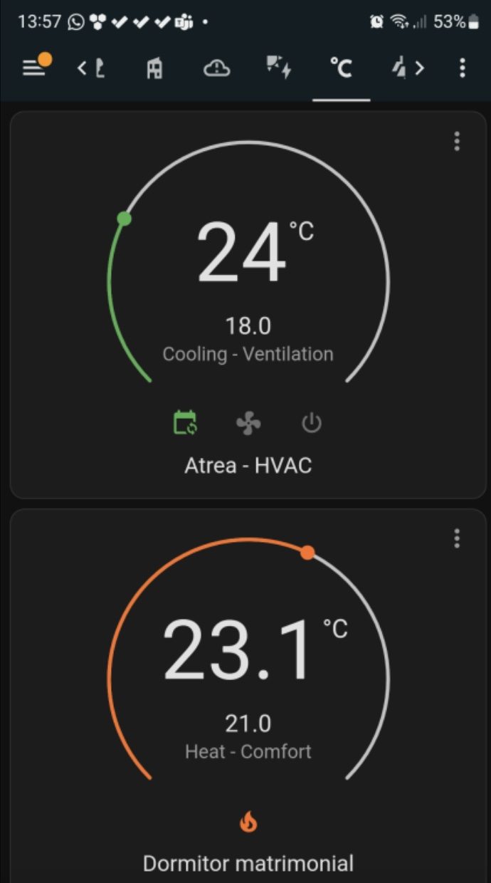 Aplicația: controlul temperaturii și HVAC