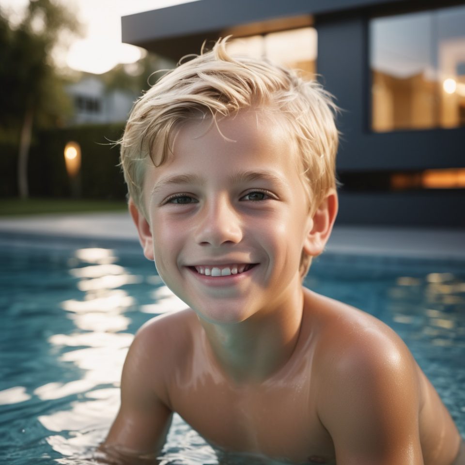 Alertă la intrarea copiilor în piscină